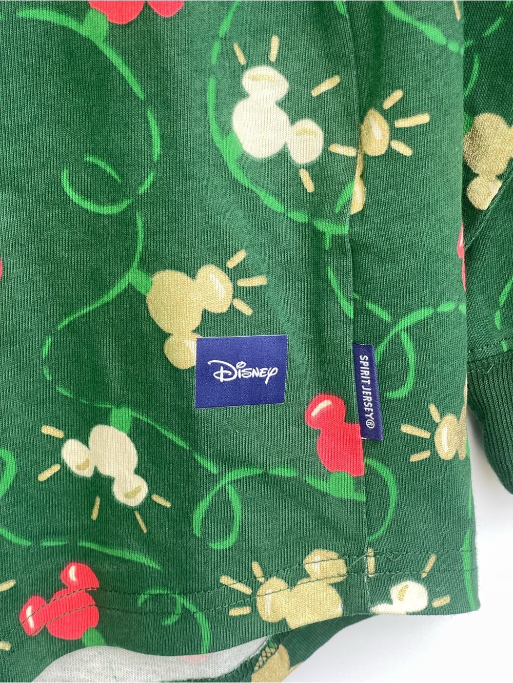 Disney Parks Walt Disney World Mickey Mouse Icon Holiday Lights Spirit Jersey XS - Picture 5 of 6